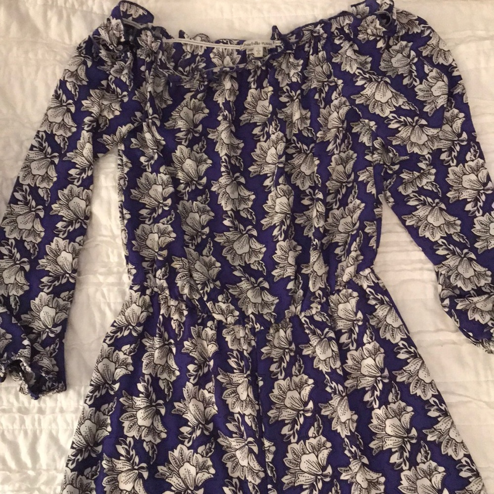 Charolette Russe Blue Floral Romper